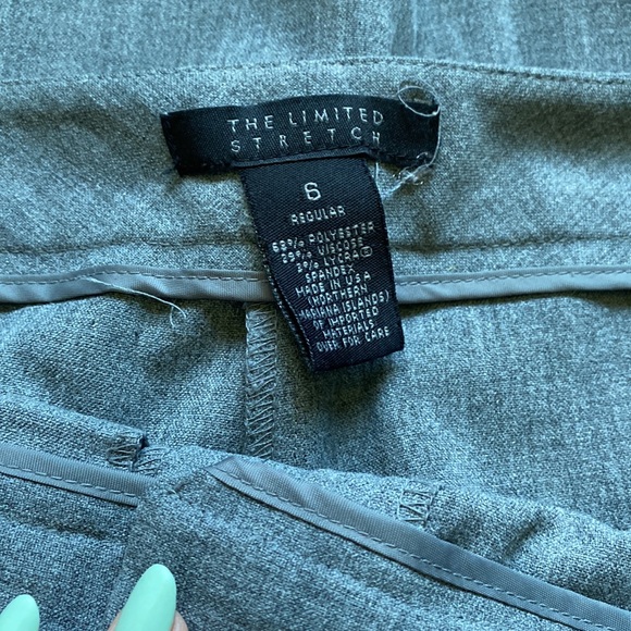 The Limited Stretch Bootcut Gray Pants - 6 - Picture 3 of 4